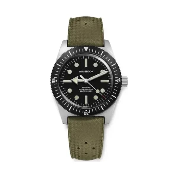 Wolbrook Montre de Plongée Automatique Skindiver 38 mm C3 Lume