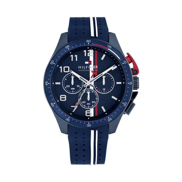 Tommy Hilfiger Montre Tommy Hilfiger Collection Bank en Silicone Bleu