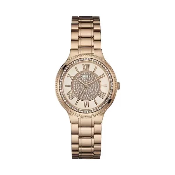 Guess Montre Femme GUESS en Acier Rose Etanche