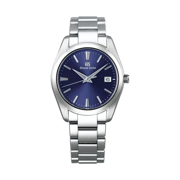 Grand Seiko Montre Grand Seiko Heritage quartz cadran bleu bracelet acier 37 mm