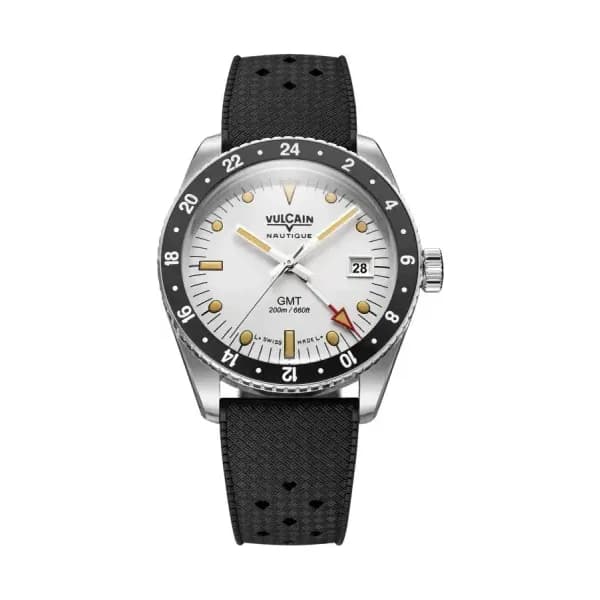 Vulcain Montre Skindiver GMT White Luminova Beige 680174A57