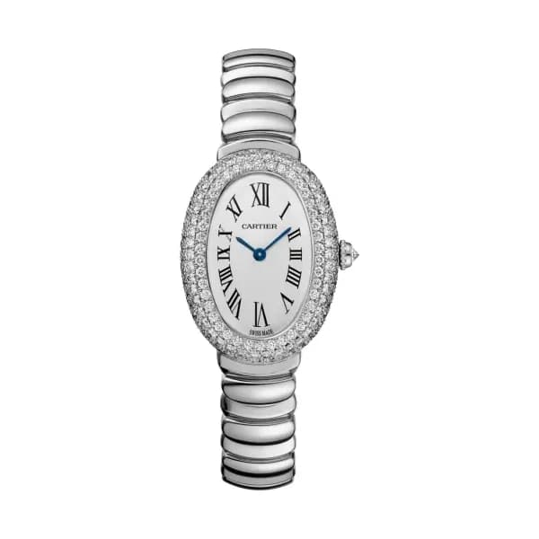 Cartier Montre quartz Femme Baignoire Argenté