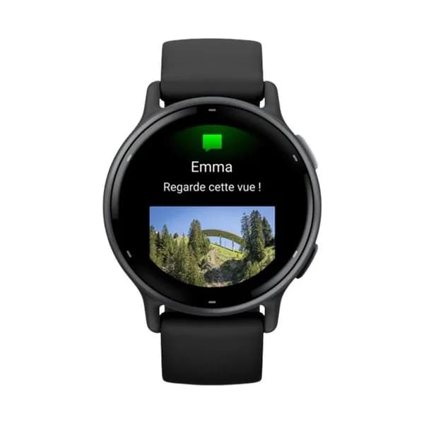 Garmin Montre Connectée Garmin Collection Vivoactive 5 en Silicone Noir