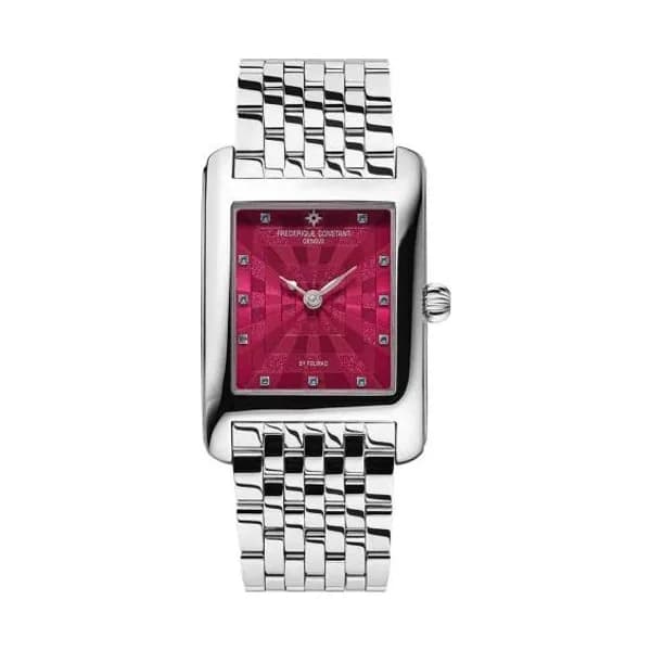 Frédérique Constant Montre Frédérique Constant Classics Ladies By Felipao Quartz Cadran Rose Bracelet Acier inoxydable - FC-200PI2C6B