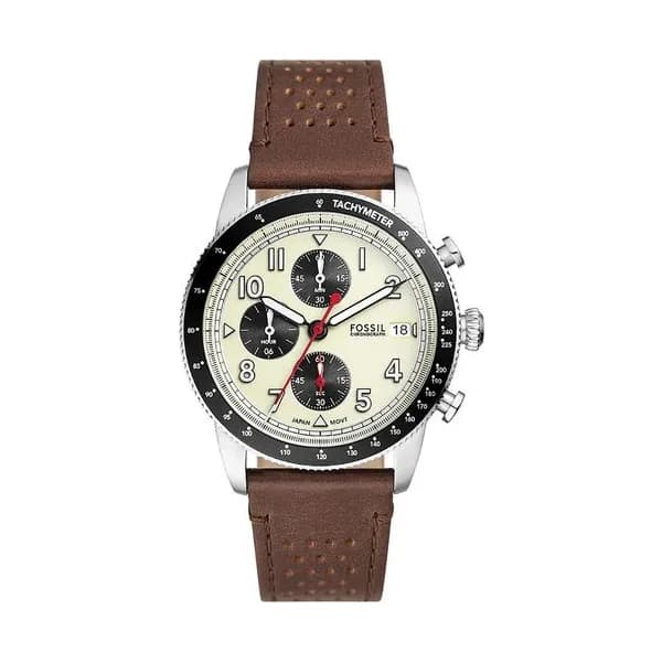 Fossil Montre Fossil Collection Sport Tourer en Cuir Marron