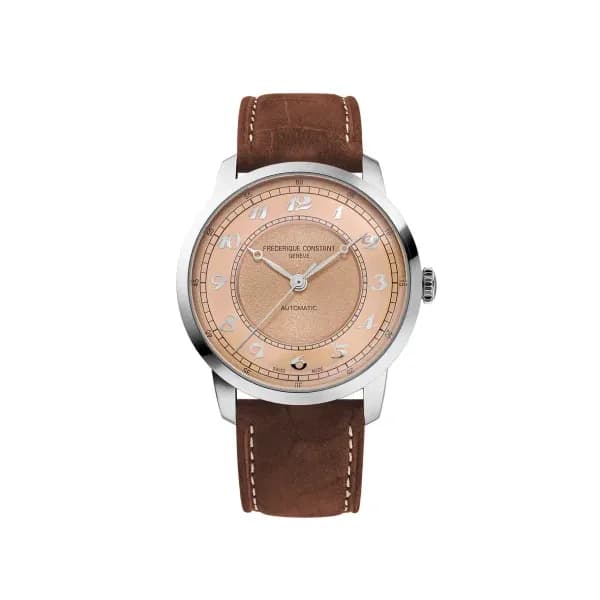 Frédérique Constant Montre Frédérique Constant Classics Première Automatique Cadran Saumon Bracelet Cuir - FC-301SAL3B6