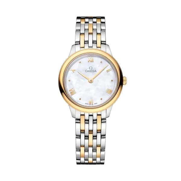 Omega De Ville 27,5 mm, acier - or jaune sur acier - or jaune
