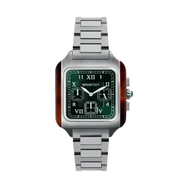 Briston Montre Streamliner Kennedy - Chrono - Acier - Vert 261838.SA.T.10.SB