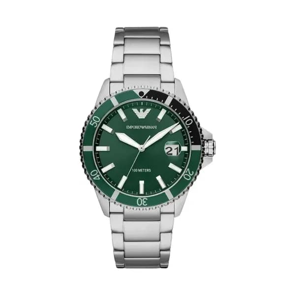 Emporio Armani Montre Analogique Homme Emporio Armani Acier Gris AR11338