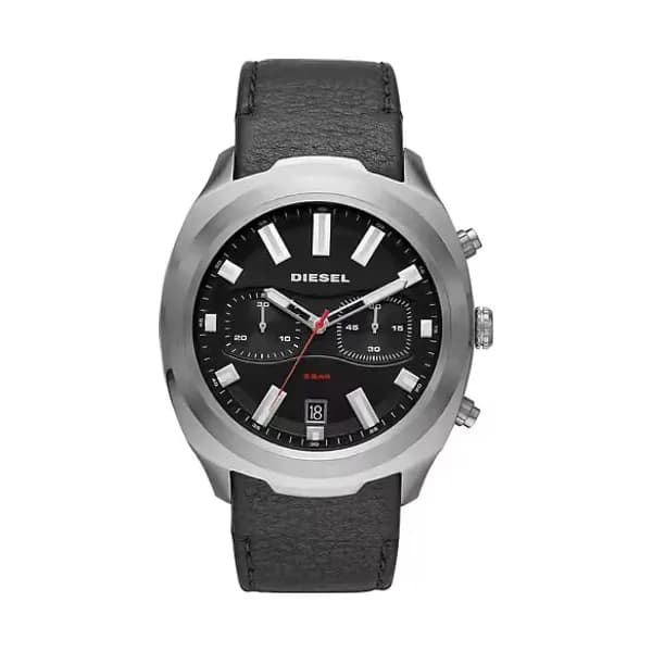 Diesel Montre Homme DIESEL en Cuir Noir Etanche