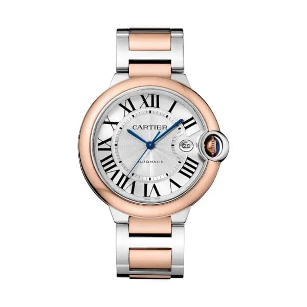 Cartier Montre automatique Mixte Ballon bleu Argenté