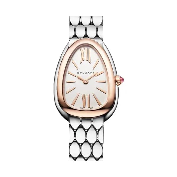 Bulgari Montre quartz Mixte Serpenti Argenté