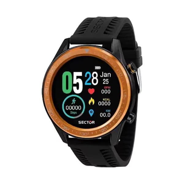 Sector Montre Connectée Mixte SECTOR en Silicone Noir
