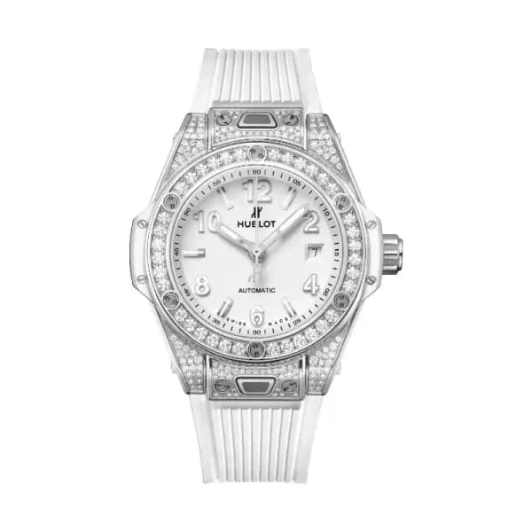 Hublot One Click Steel White Pavé