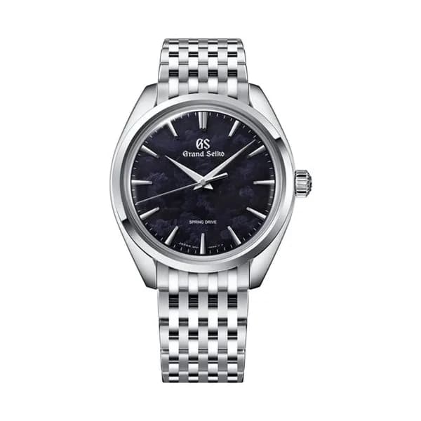 Grand Seiko Montre Grand Seiko Elegance "Iwao Blue" Spring Drive cadran bleu bracelet acier 38,5 mm