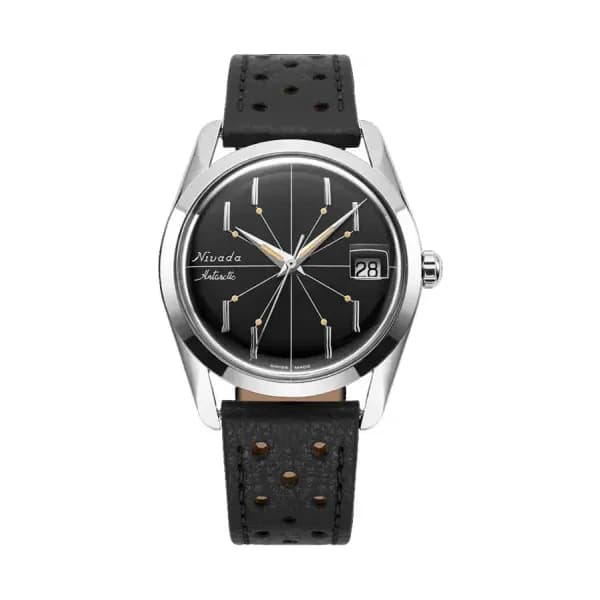 Nivada Grenchen Montre Antarctic Spider Black 35mm 35011
