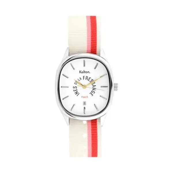 Kelton Montre Grande Colorama Rose- Rouge Kelton x Ines de la Fressange Paris 9124392