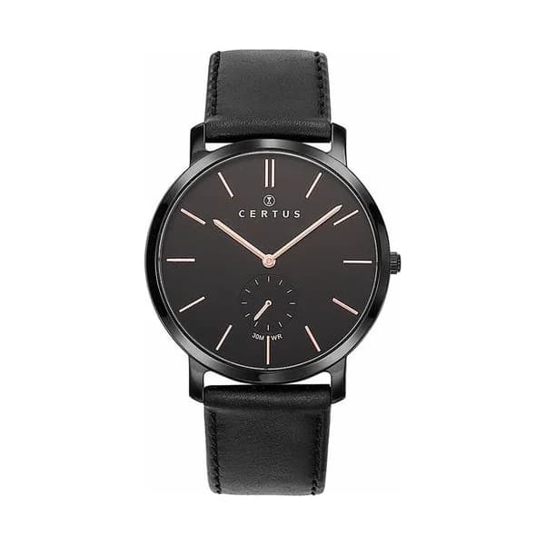 Certus Montre Certus en Cuir Noir