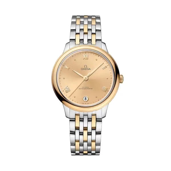 Omega De Ville 34 mm, acier - or jaune sur acier - or jaune