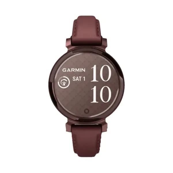 Garmin Montre Garmin Lily 2 Classic Dark Bronze &amp; Bracelet Cuir Acajou