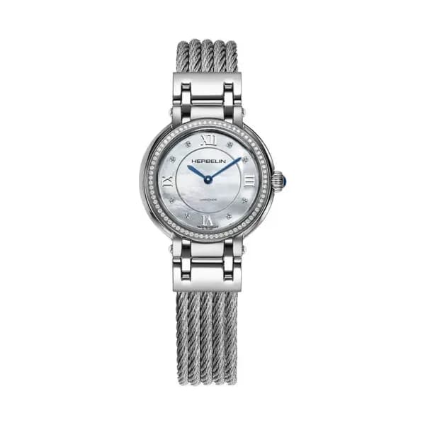 Michel Herbelin Montre Herbelin Galet Nacre Blanche