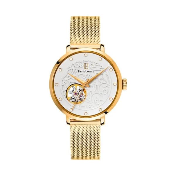 Pierre Lannier Montre Automatique Pierre Lannier Collection Eolia en Acier et PVD Doré