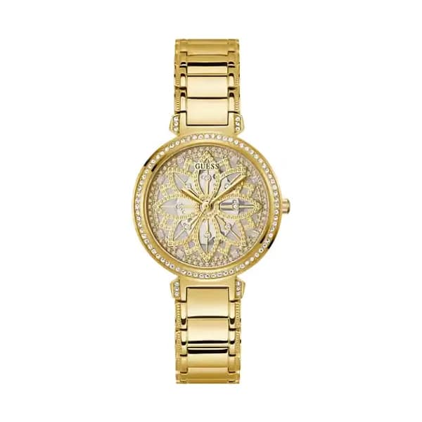 Guess Montre Analogique Femme Guess Acier Jaune GW0528L2