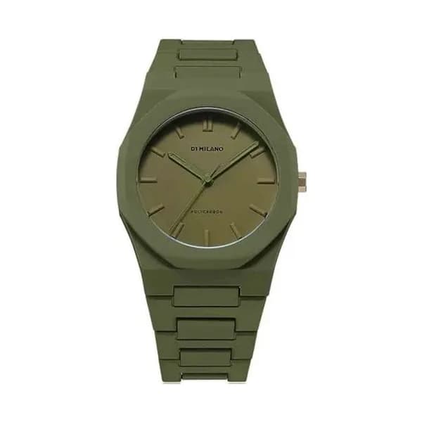 D1 Milano Montre D1 Milano Polycarbon Military Green Quartz - 40,5 mm- Cadran Kaki - PCBJ22
