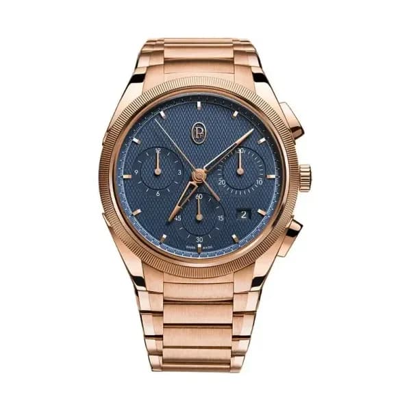 Parmigiani Fleurier Tonda Pf Chronograph Rose Gold Milano Blue