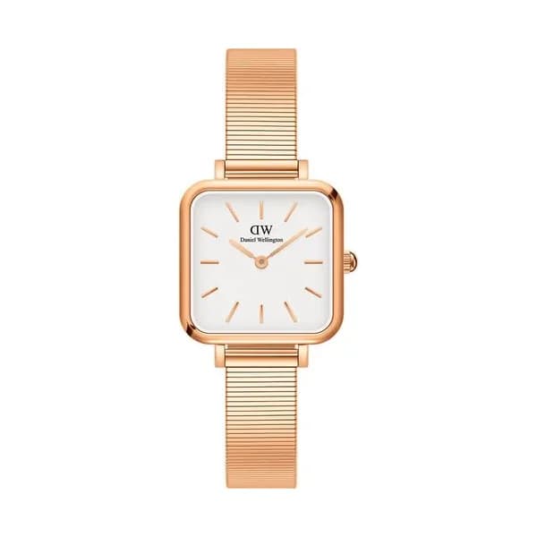 Daniel Wellington Montre Daniel Wellington Collection Quadro Studio en Acier et PVD Doré Rose