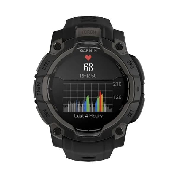 Garmin Montre Connectée Garmin Collection Instinct 3 Amoled en Silicone Noir