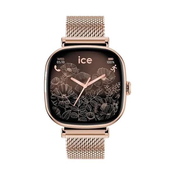 Ice Watch Montre Connectée Ice Watch Collection Ice Smart SQ 2.0 en Acier et PVD Doré Rose