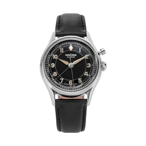 Vulcain Montre Cricket Tradition 36 mm Black Plain