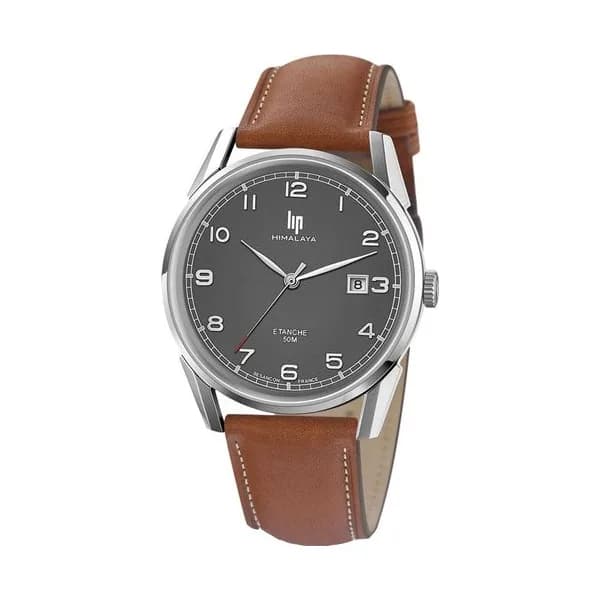 Lip Montre Lip Himalaya - Homme - cadran Anthracite- 40 mm - Acier inoxydable - 671541