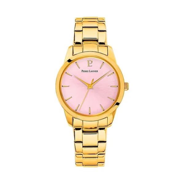 Pierre Lannier Montre Pierre Lannier Collection Roxane en Acier et PVD Doré