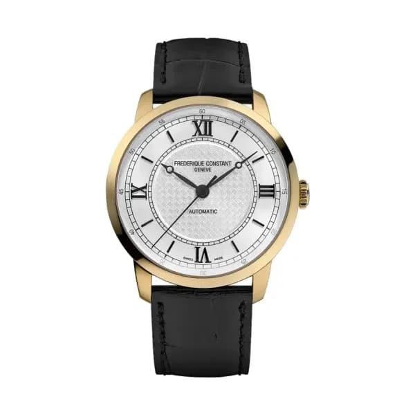 Frédérique Constant Montre Frédérique Constant Classics Première Automatique Cadran Argent Bracelet Cuir - FC-301S3B5