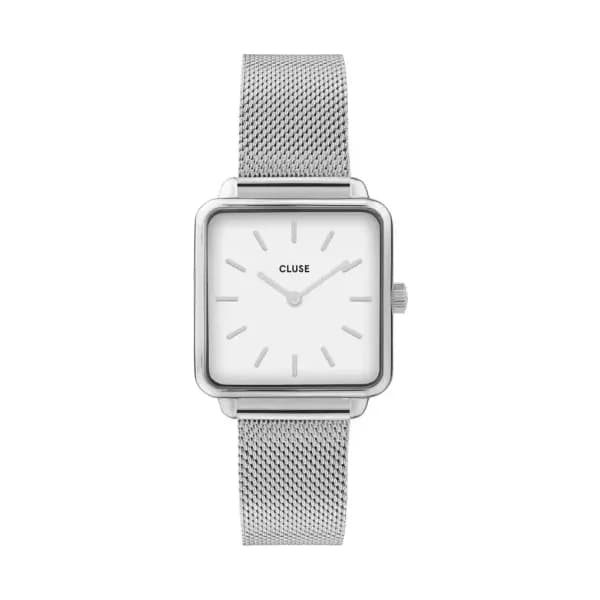 Cluse Montre quartz Femme la Tétragone Blanc