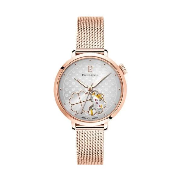 Pierre Lannier Montre Automatique Pierre Lannier Collection Esperance en Acier et PVD Doré Rose