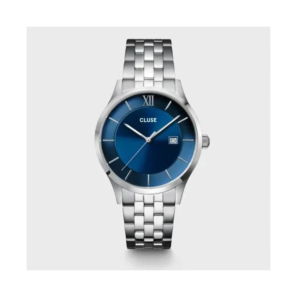 Cluse Aravis 3-Hand Watch Steel, Blue, Silver Colour