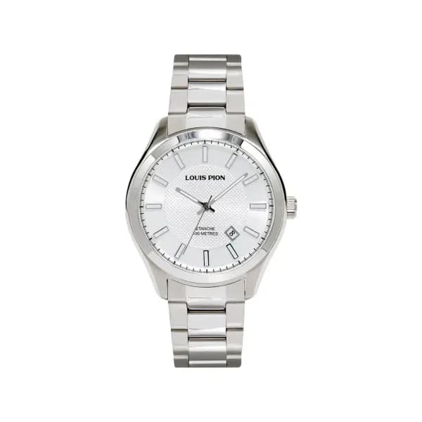 Louis Pion Montre quartz Homme Adrien Blanc