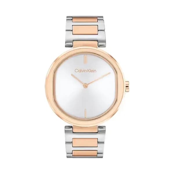 Calvin Klein Montre Femme CALVIN KLEIN en Acier Bicolore
