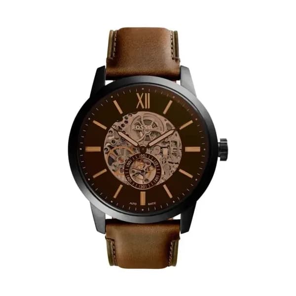 Fossil Montre Analogique Homme Fossil Cuir Marron ME3155