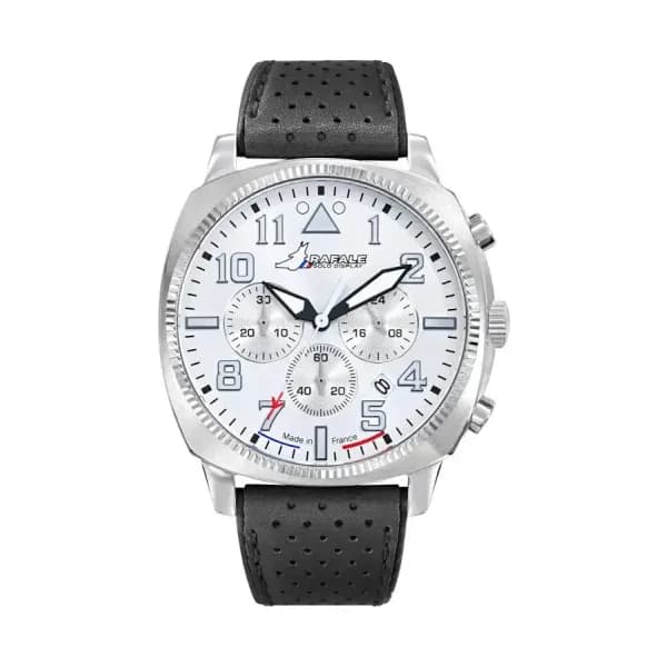 Patrouille de France Montre Rafale Solo Display COACH Chrono Acier Cuir Noir 666024