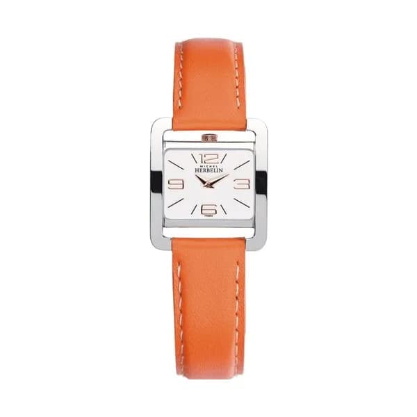 Michel Herbelin Montre Herbelin en Cuir Orange