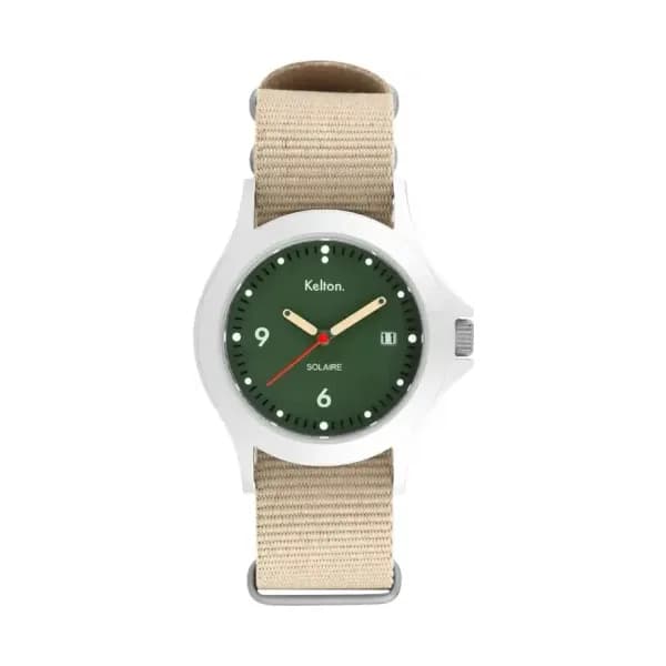 Kelton Montre Solaire Soleil Vert Nato Sand 9125542