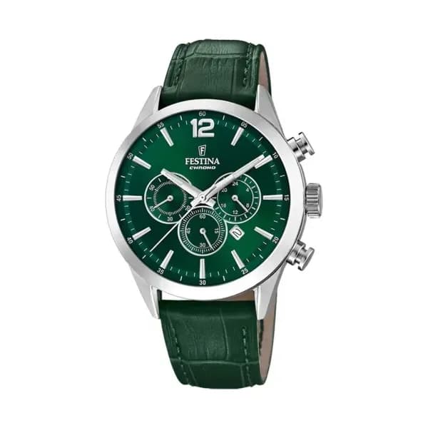 Festina Montre Festina Timeless Chrono 44 Vert