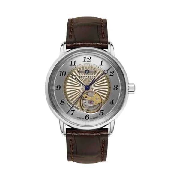 Zeppelin Montre Zeppelin Friedrichshafen Lady Auto Open Heart Automatique Cadran Doré - 85675