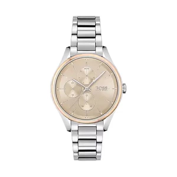 Hugo Boss Montre Femme BOSS BLACK SPORT LUX en Acier Gris