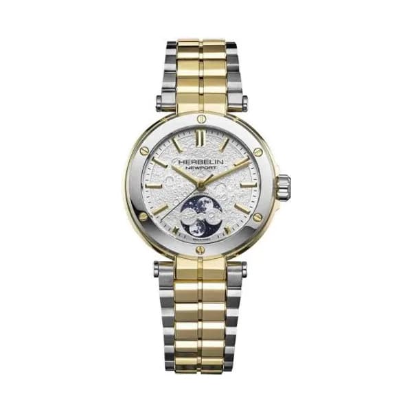 Michel Herbelin Montre Herbelin Newport Auto Phase de Lune Femme Automatique Phase de Lune - 2879BT1N11