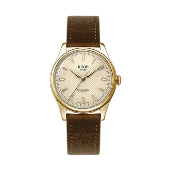 Kuoe Kyoto Montre Royal Smith 90-006 Gold Case Ivory Dial